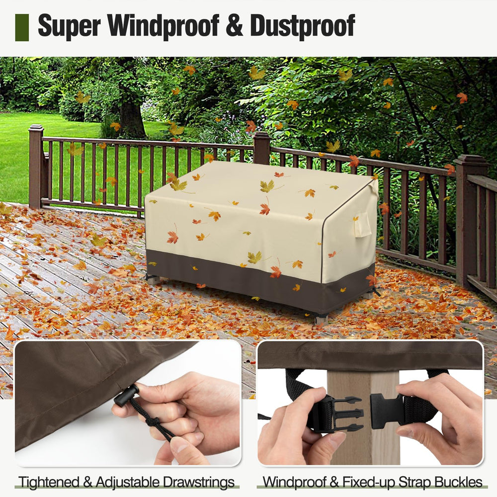 MR. COVER scale comparison against sofa showing accurate fit up to 60 inches
