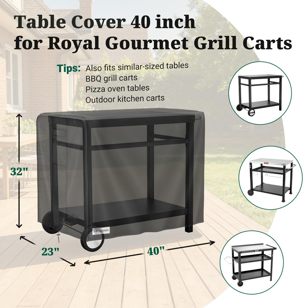 MR. COVER side handle and adjustable drawstring for easy secure fastening and removal