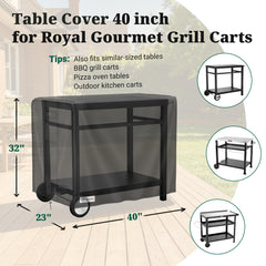 MR. COVER side handle and adjustable drawstring for easy secure fastening and removal