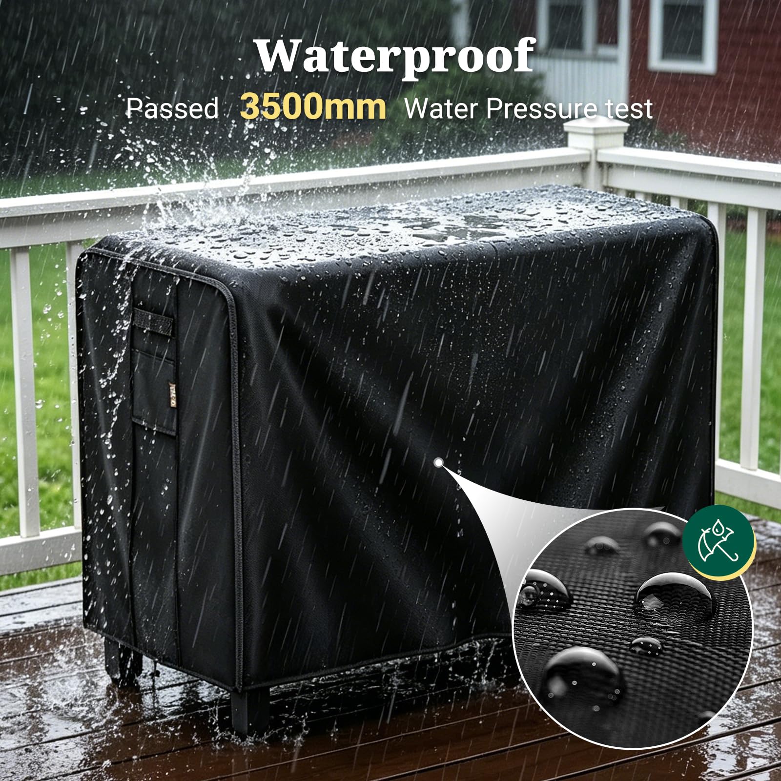MR. COVER side handle for quick removal and easier handling by one person