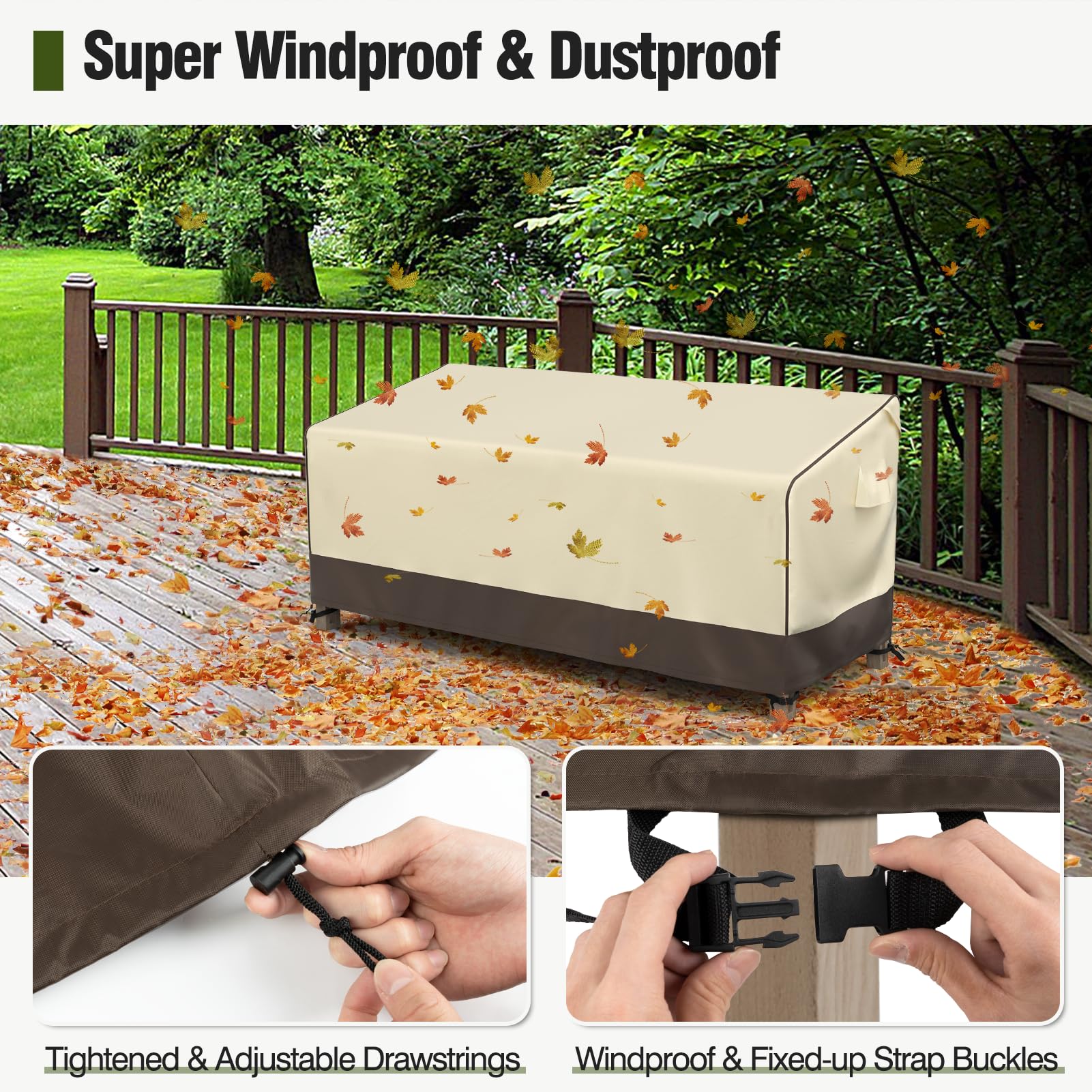 MR. COVER cover next to measuring tape demonstrating fit for 80-inch sofas