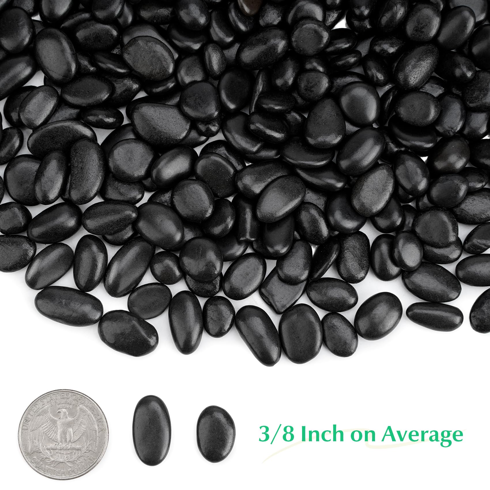 Mr. Fireglass polished pebble close-up highlighting smooth finish and aesthetic depth