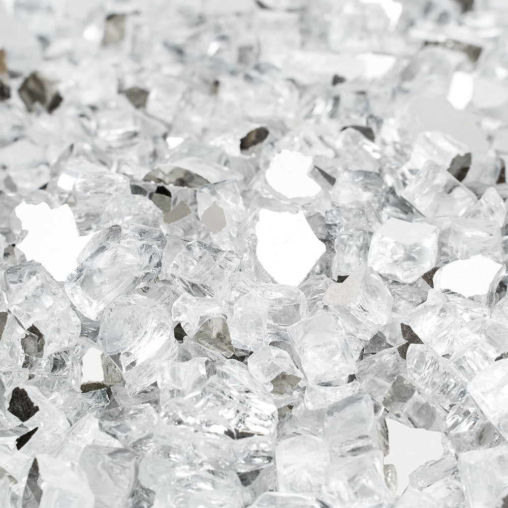 Mr. Fireglass close-up of 1/4-inch reflective facets highlighting sparkle and clarity