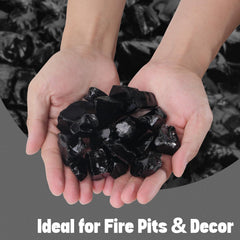Mr. Fireglass close-up of polished texture highlighting durable heat-resistant finish