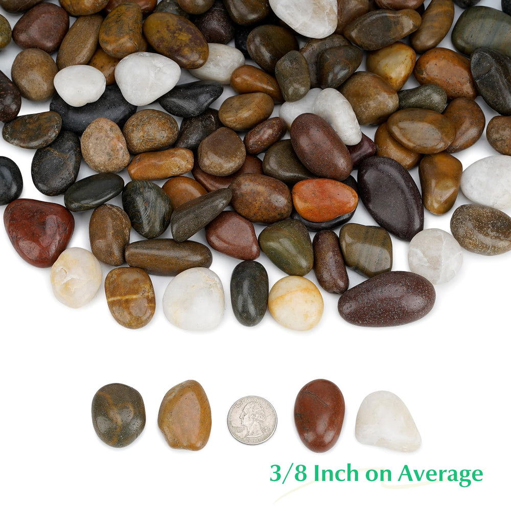 Mr. Fireglass close-up texture of polished pebbles showing smooth edges and natural shine benefit