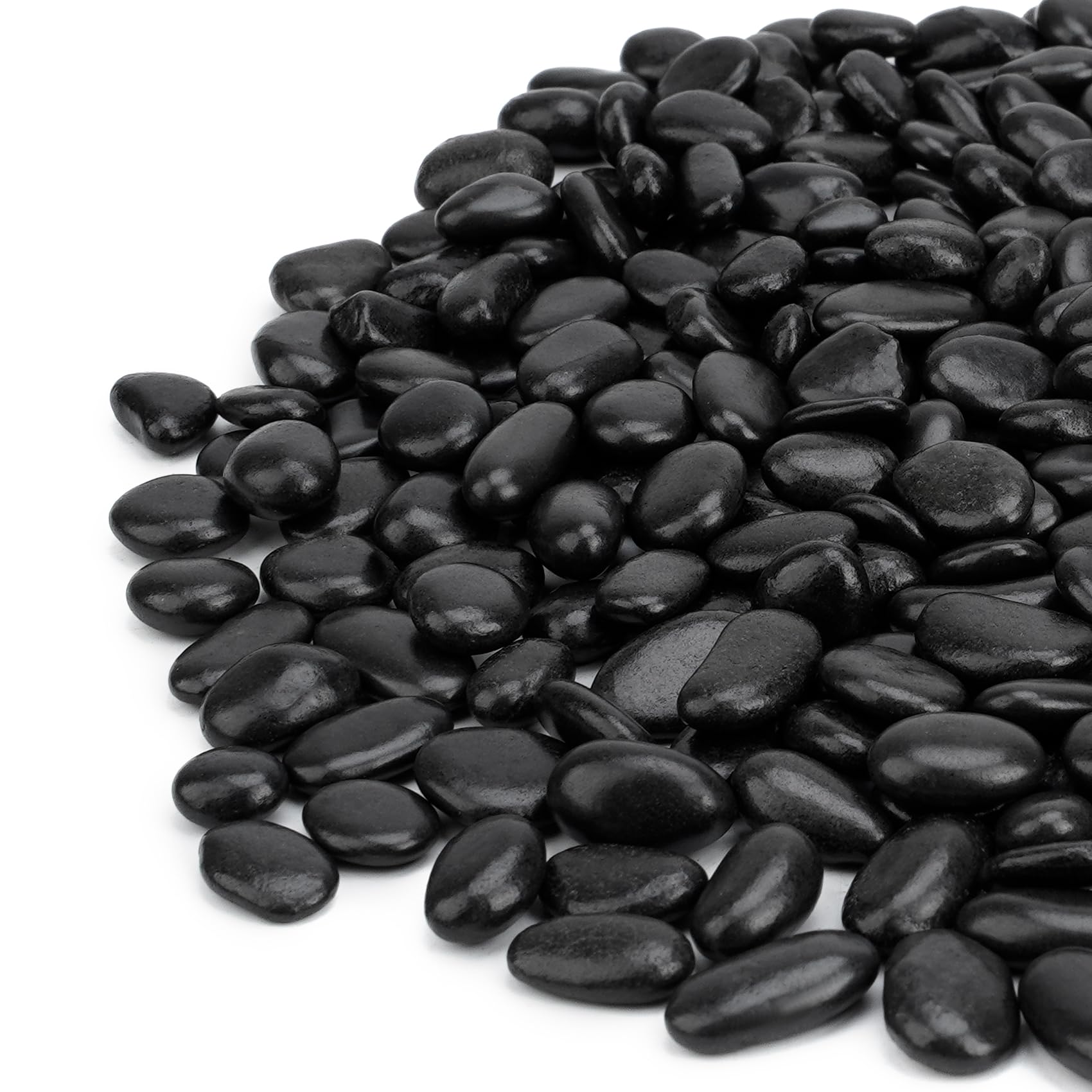 Mr. Fireglass front packaging showing 10 lb bag and product benefit of consistent stones