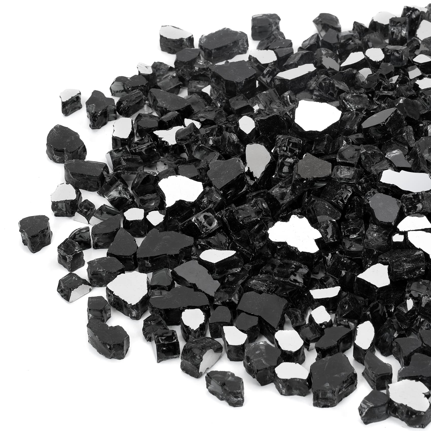 Mr. Fireglass front packaging showing 20 lb bag and product benefits