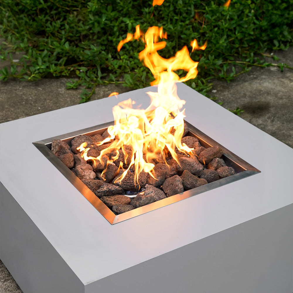 Mr. Fireglass spread in garden landscape adding texture and low-maintenance cover