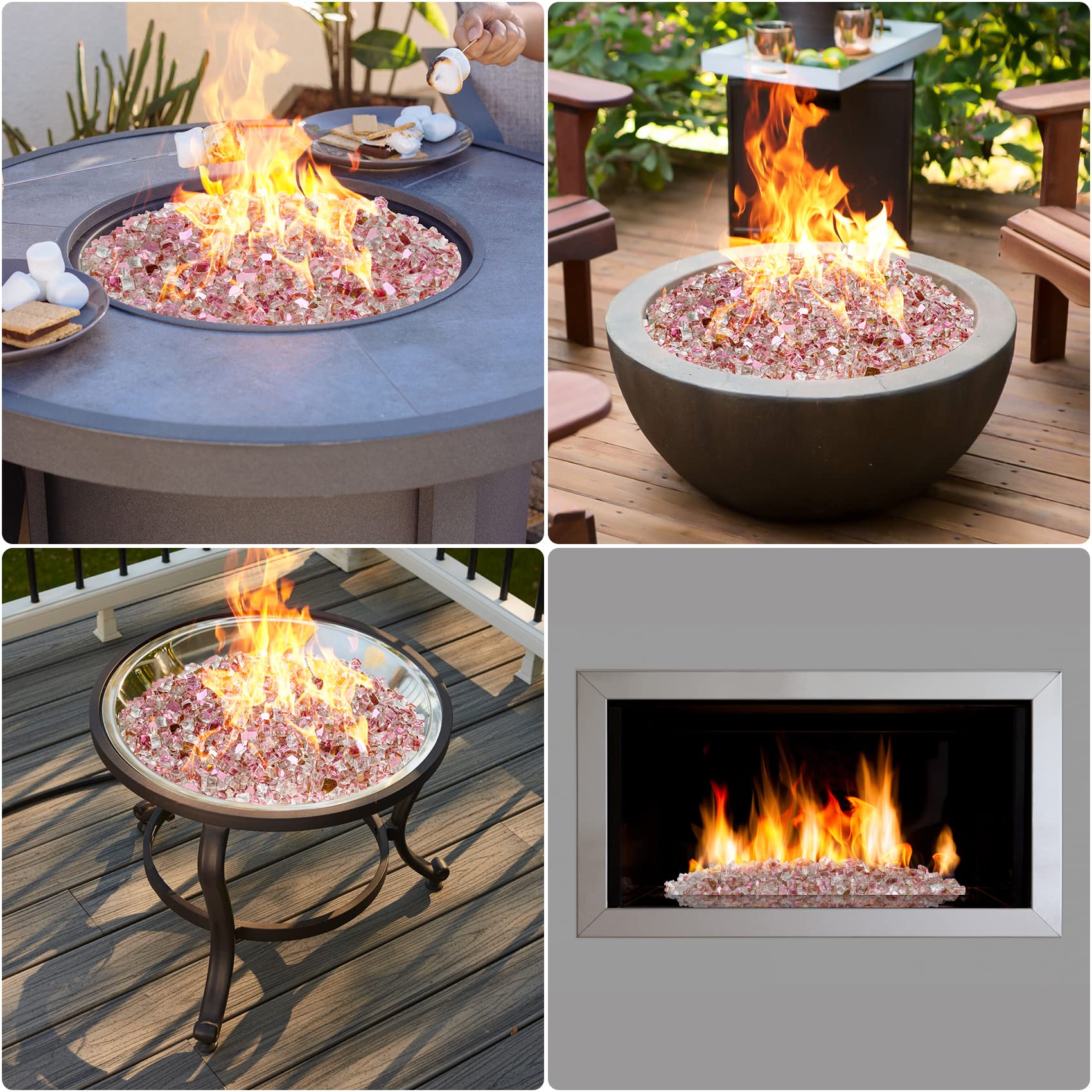 Mr. Fireglass label and mirrored backing detail showing reflective benefit
