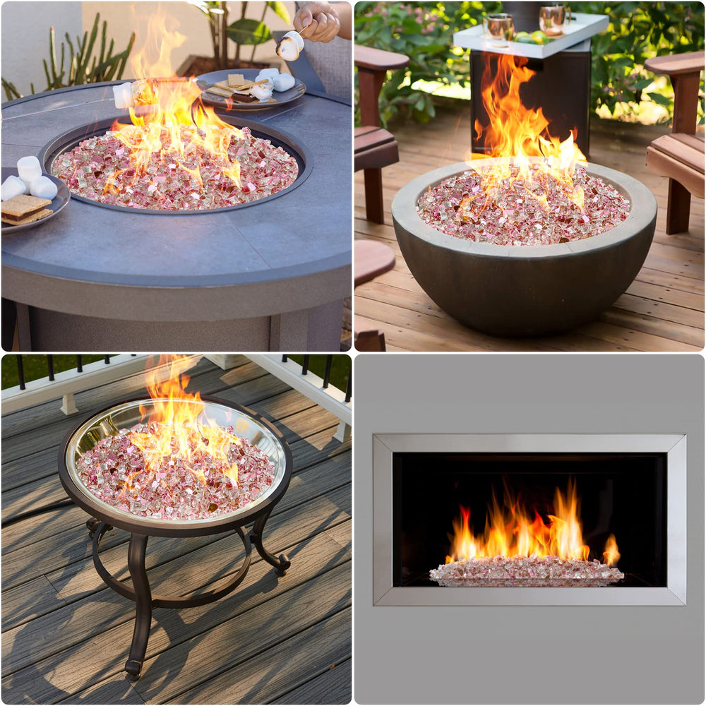 Mr. Fireglass label and mirrored backing detail showing reflective benefit