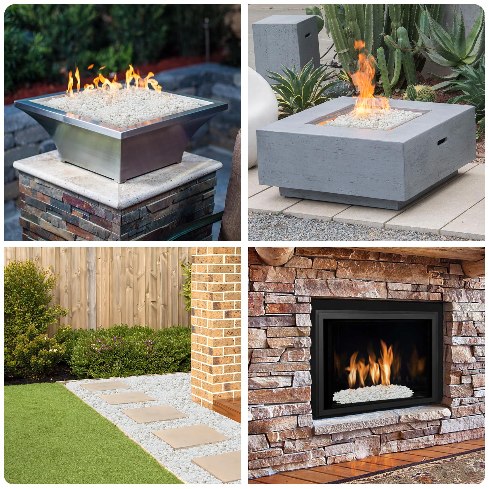 Mr. Fireglass pathway accent illustrating decorative edge without toxins
