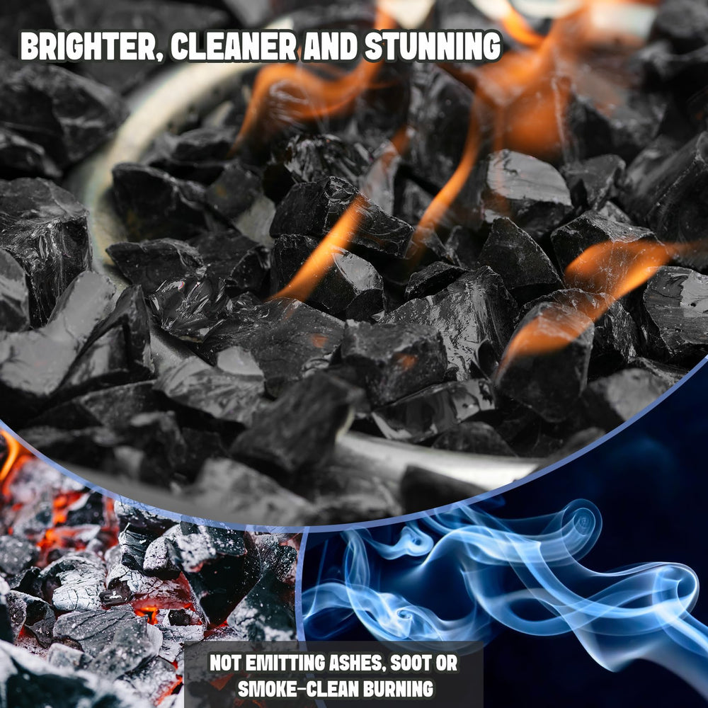 Mr. Fireglass held in hand for scale showing 0.79–1" uniform pieces benefit