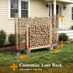 Mr IRONSTONE end plate detail demonstrating neat log alignment and secure stack support