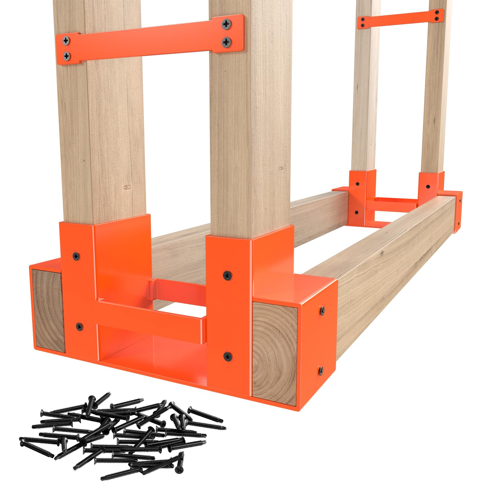 Mr IRONSTONE front view packaged kit showing included brackets and screws for quick assembly