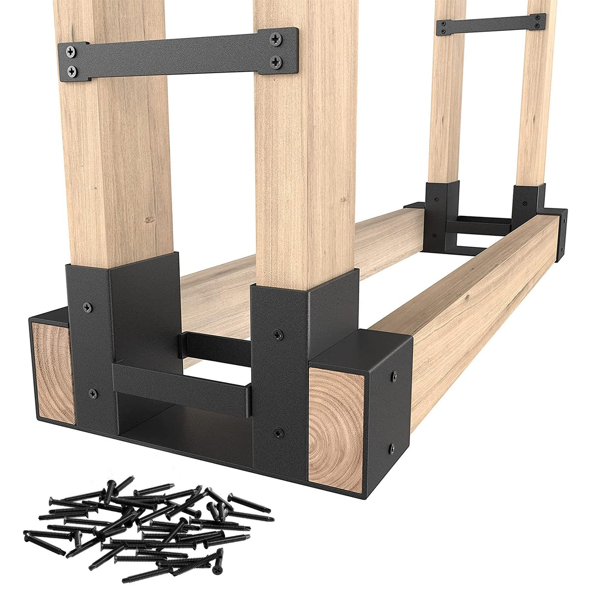 Mr IRONSTONE front view of bracket kit showing hardware and packaging for easy setup