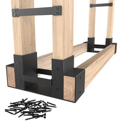 Mr IRONSTONE front view of bracket kit showing hardware and packaging for easy setup