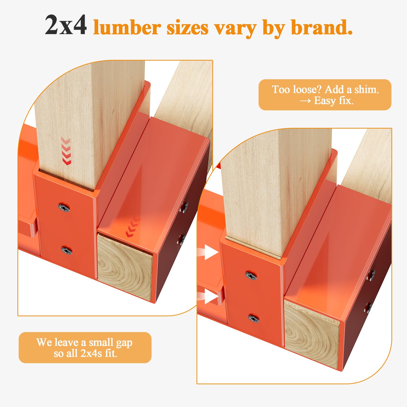 Mr IRONSTONE scale comparison with tools showing size reference and easy installation benefit