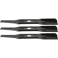 Mr Mower Parts front view of 54-inch blade set showing packaging benefit of proper replacement