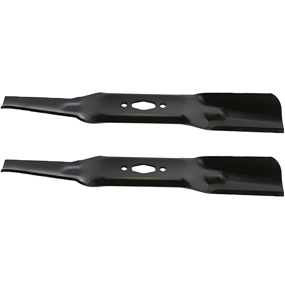 Mr Mower Parts front view of blade set showing packaging and product benefits
