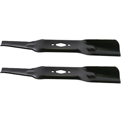 Mr Mower Parts front view of blade set showing packaging and product benefits