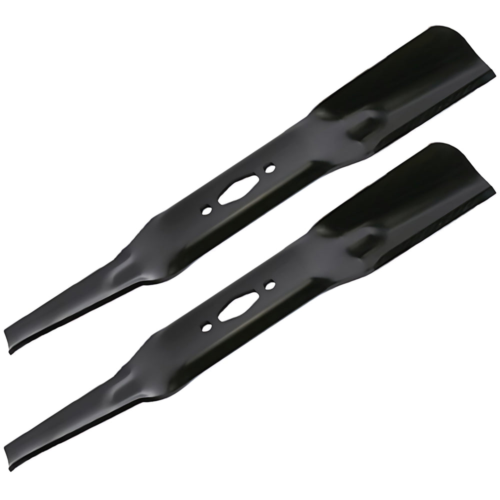 Mr Mower Parts blades installed on 46-inch deck demonstrating correct fit