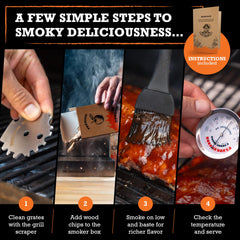 MR. SMOKESOME close-up of stainless-steel texture highlighting durable, food-safe material