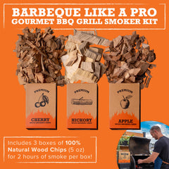 MR. SMOKESOME smoker box in use over charcoal grill adding visible smoke and flavor