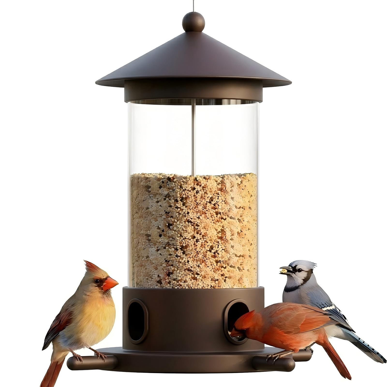 MrCrafts front view bronze feeder showing durable design and visual appeal