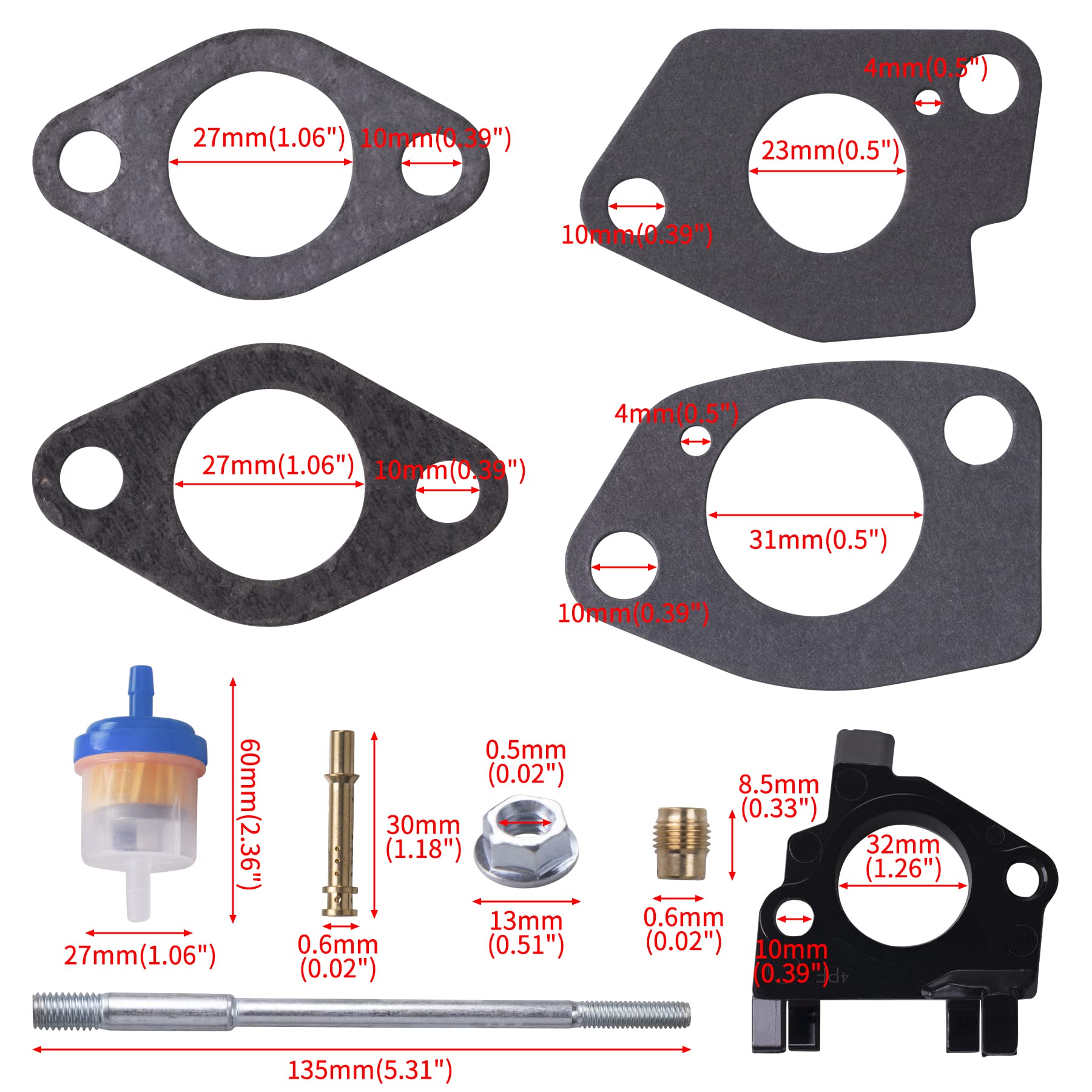 MRELC gasket and hardware detail showing included seals and mounting nuts
