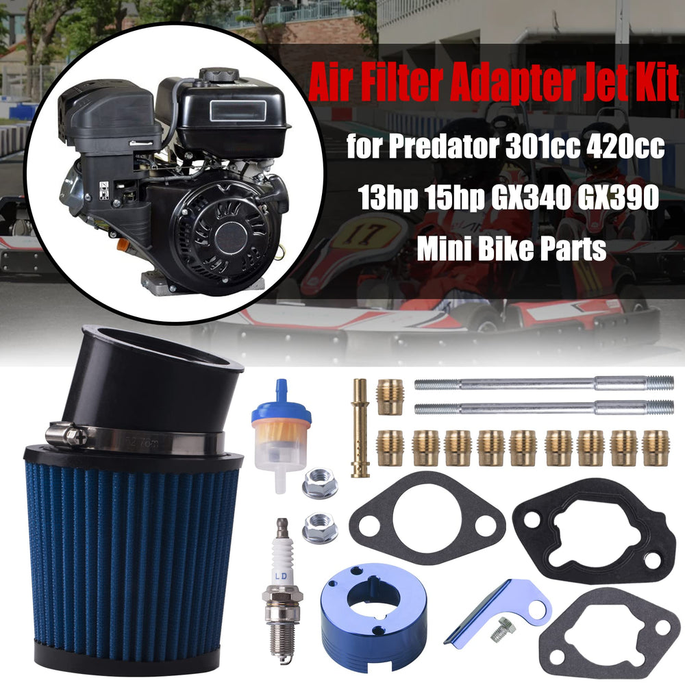 MRELC kit installed on a mini bike engine illustrating improved intake protection