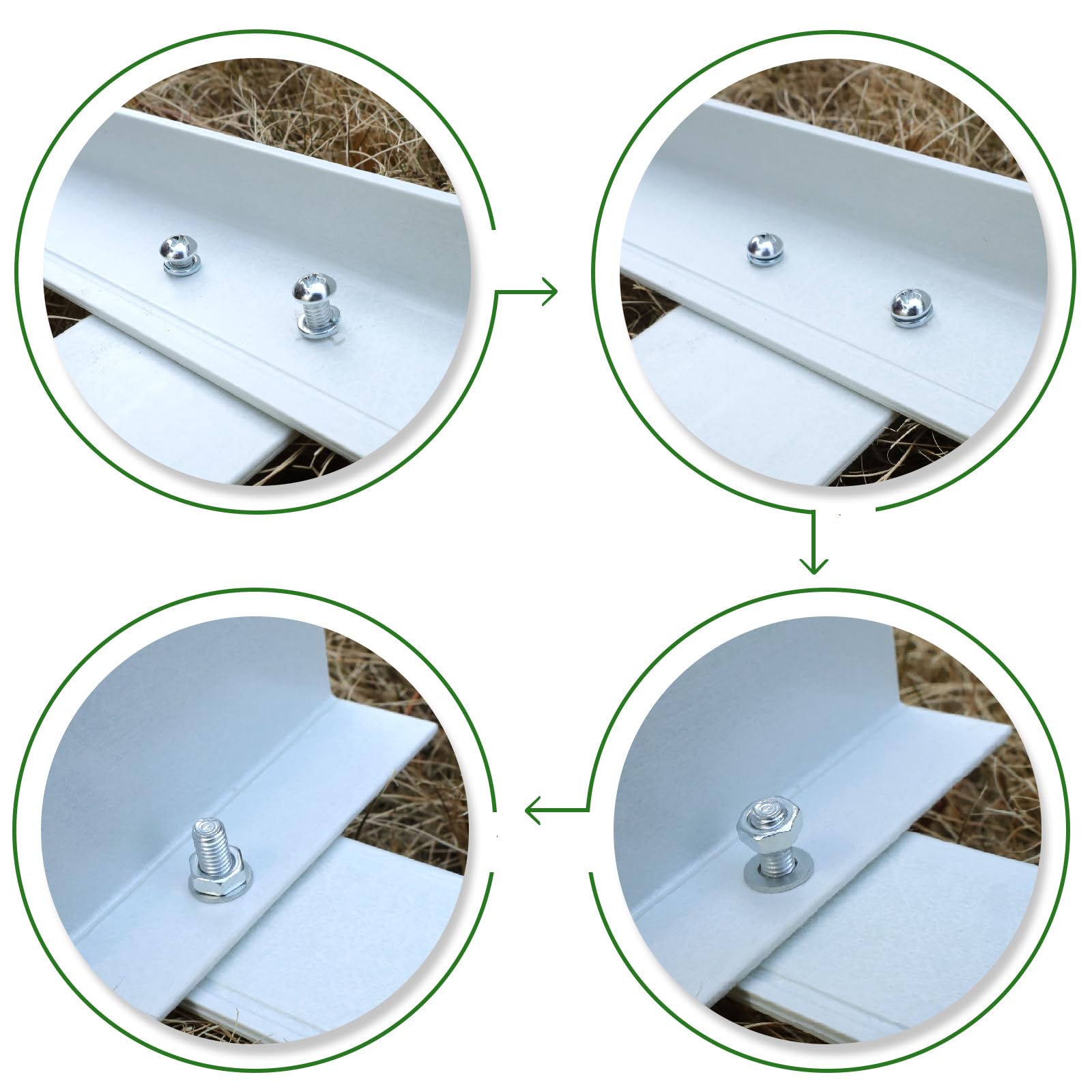 Mr Garden label and screw kit array for easy assembly and installation