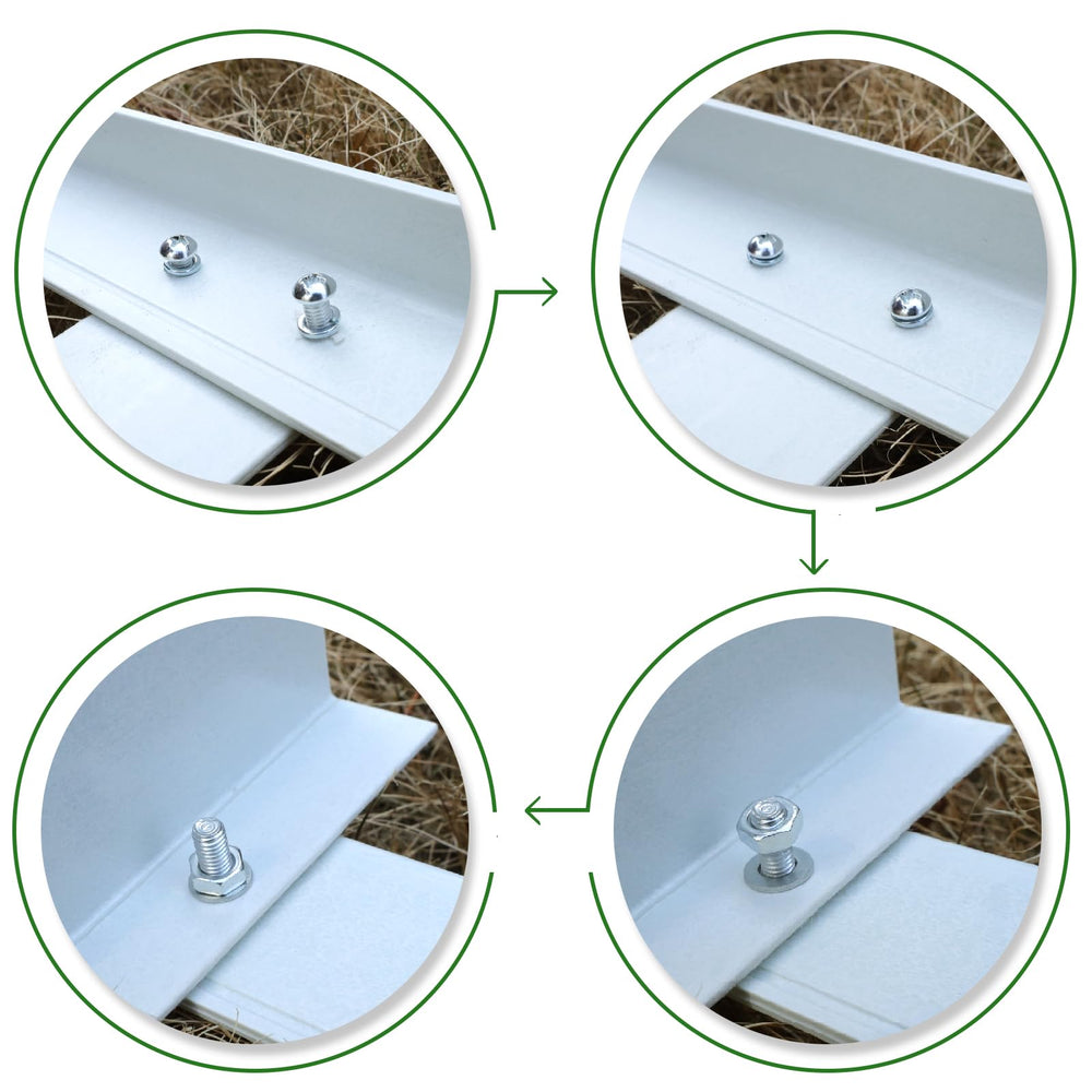 Mr Garden label and screw kit array for easy assembly and installation