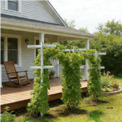 Mr Garden screw kit and hardware laid out, simplifies straightforward installation