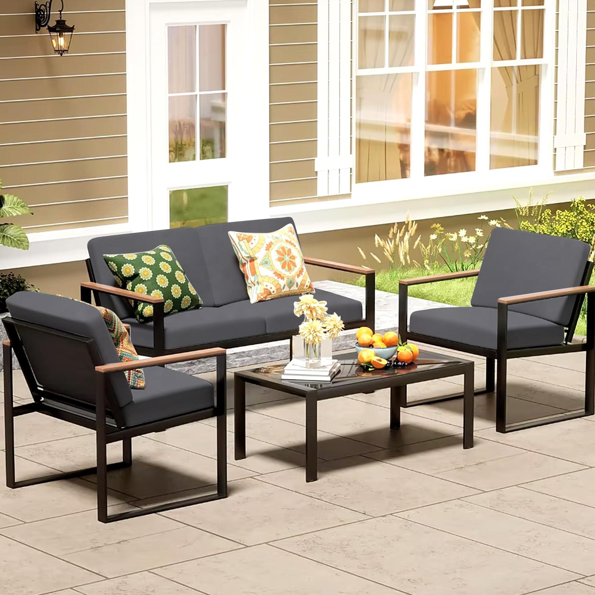MRGSDL outdoor deck scene with covered cushions showing coordinated decor and practical protection benefit