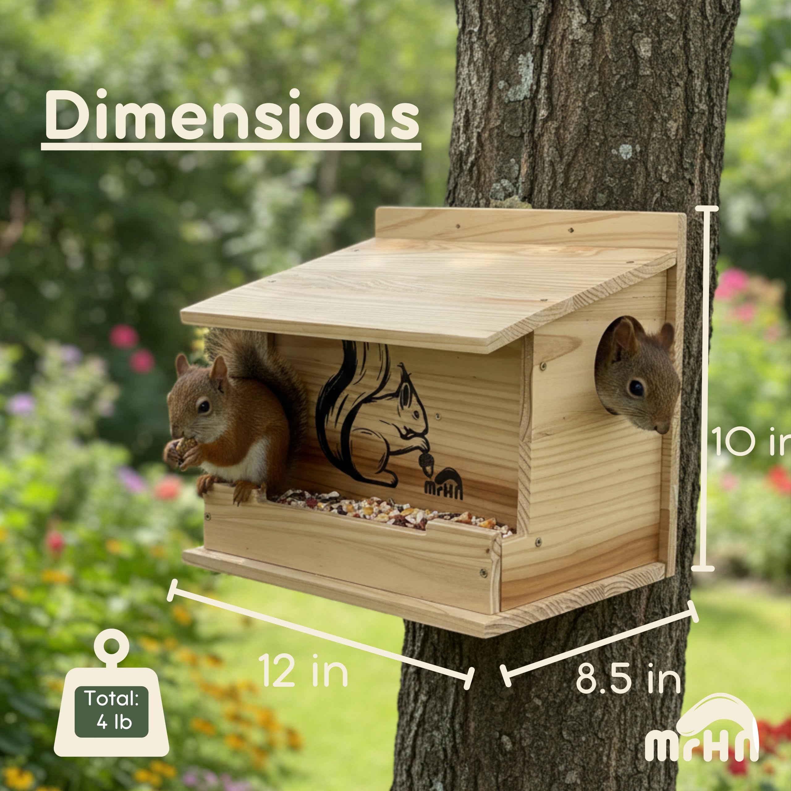 MrHN interior view with nesting material demonstrating cozy refuge