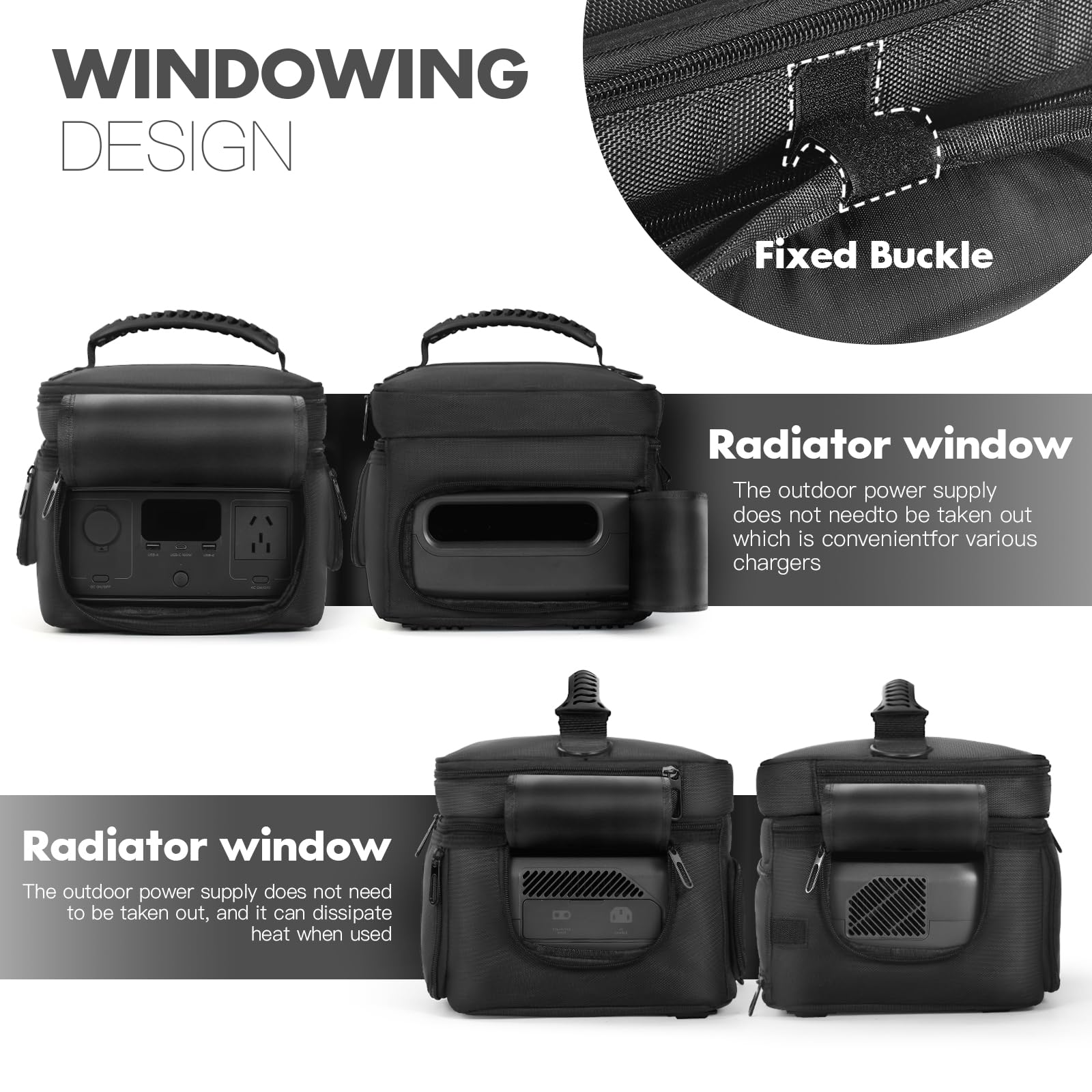 MRINCA padded shoulder strap in use reducing carrying pressure