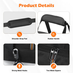 MRINCA interior organization pockets holding cables and accessories