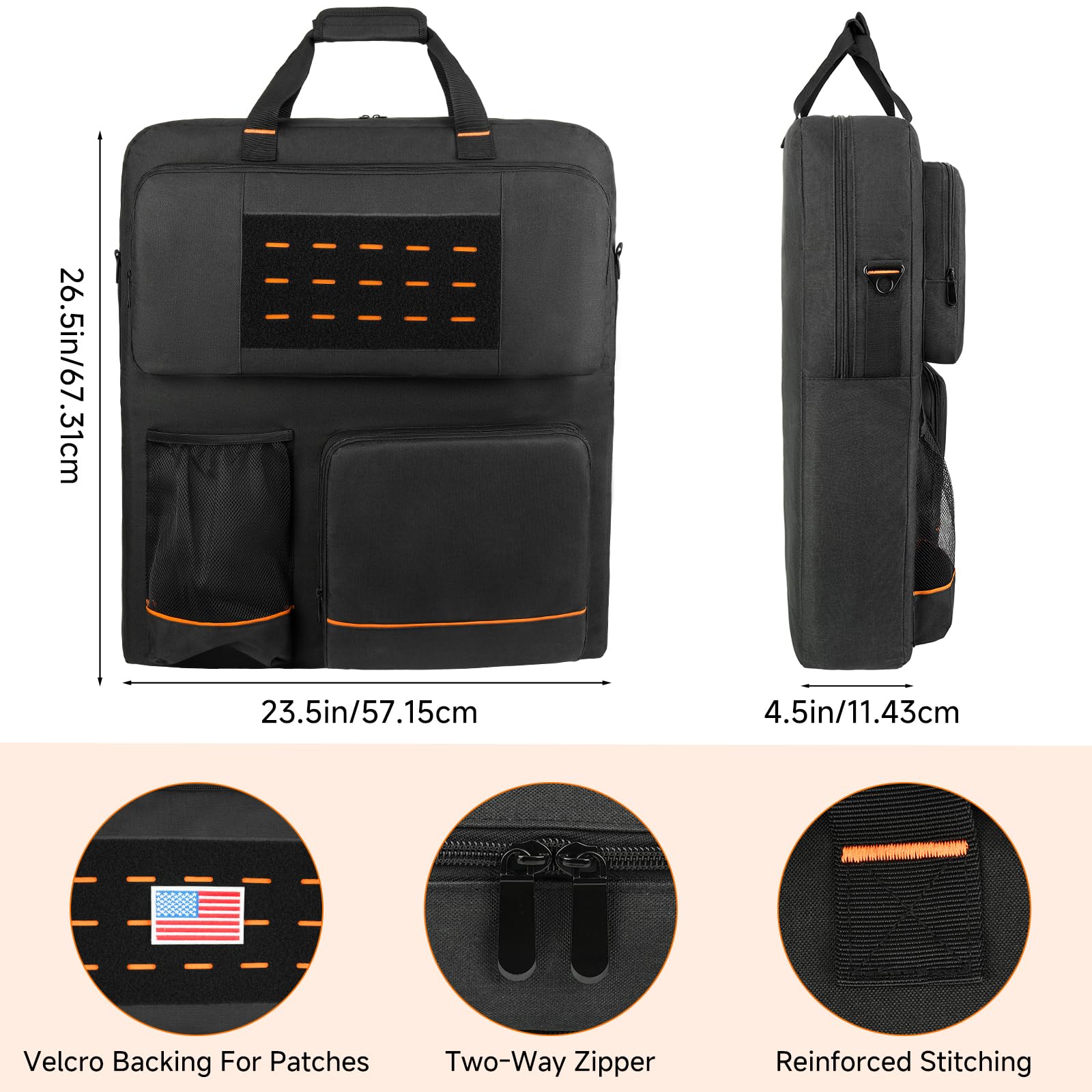 MRINCA detachable shoulder strap and handle for comfortable carrying