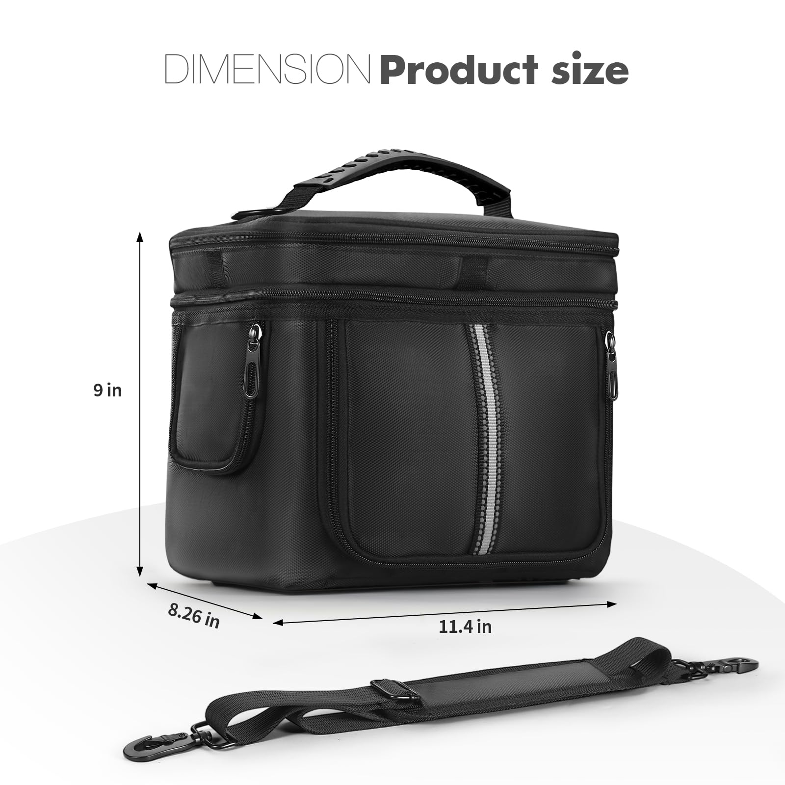 MRINCA top mesh pocket open organizing cables and adapters benefit