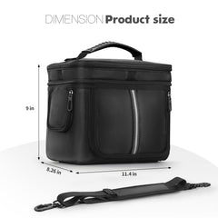 MRINCA top mesh pocket open organizing cables and adapters benefit