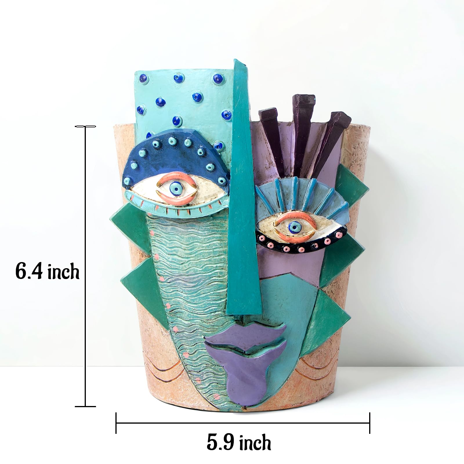 Mrlikale planter scaled beside books to show compact 6.4-inch size