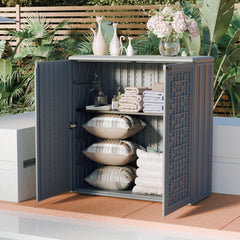 Mrosaa open doors reveal shelf and organized interior for quick access