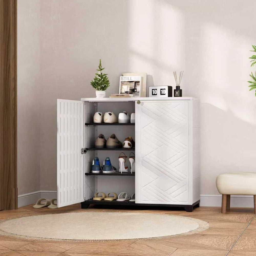 Mrosaa cabinet on patio illustrating tidy outdoor living benefit