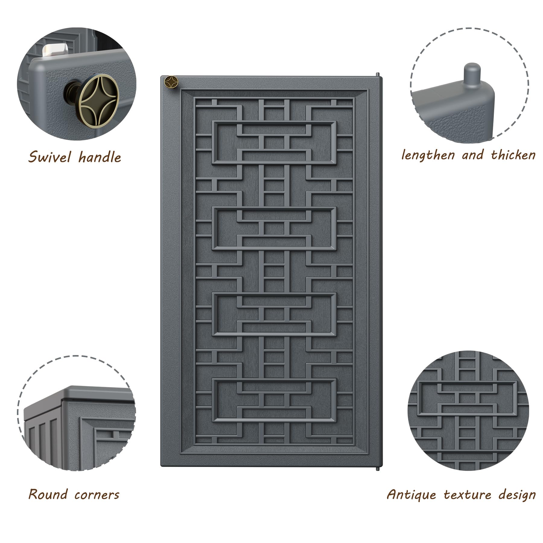 Mrosaa surface closeup highlighting HDPE texture and easy cleaning