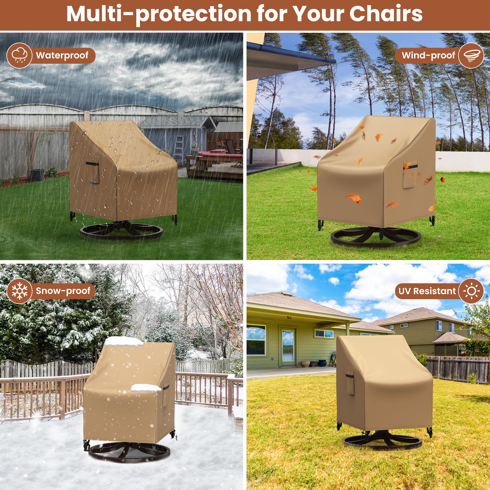 Mrrihand adjustable straps and buckles detail securing cover in wind