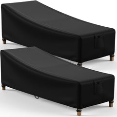 Mrrihand front view cover fitted on chaise lounge protecting outdoors