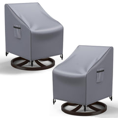 Mrrihand front view of grey cover showing full chair protection benefit