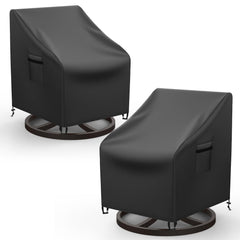 Mrrihand front view cover protecting swivel lounge chair for full-weather protection