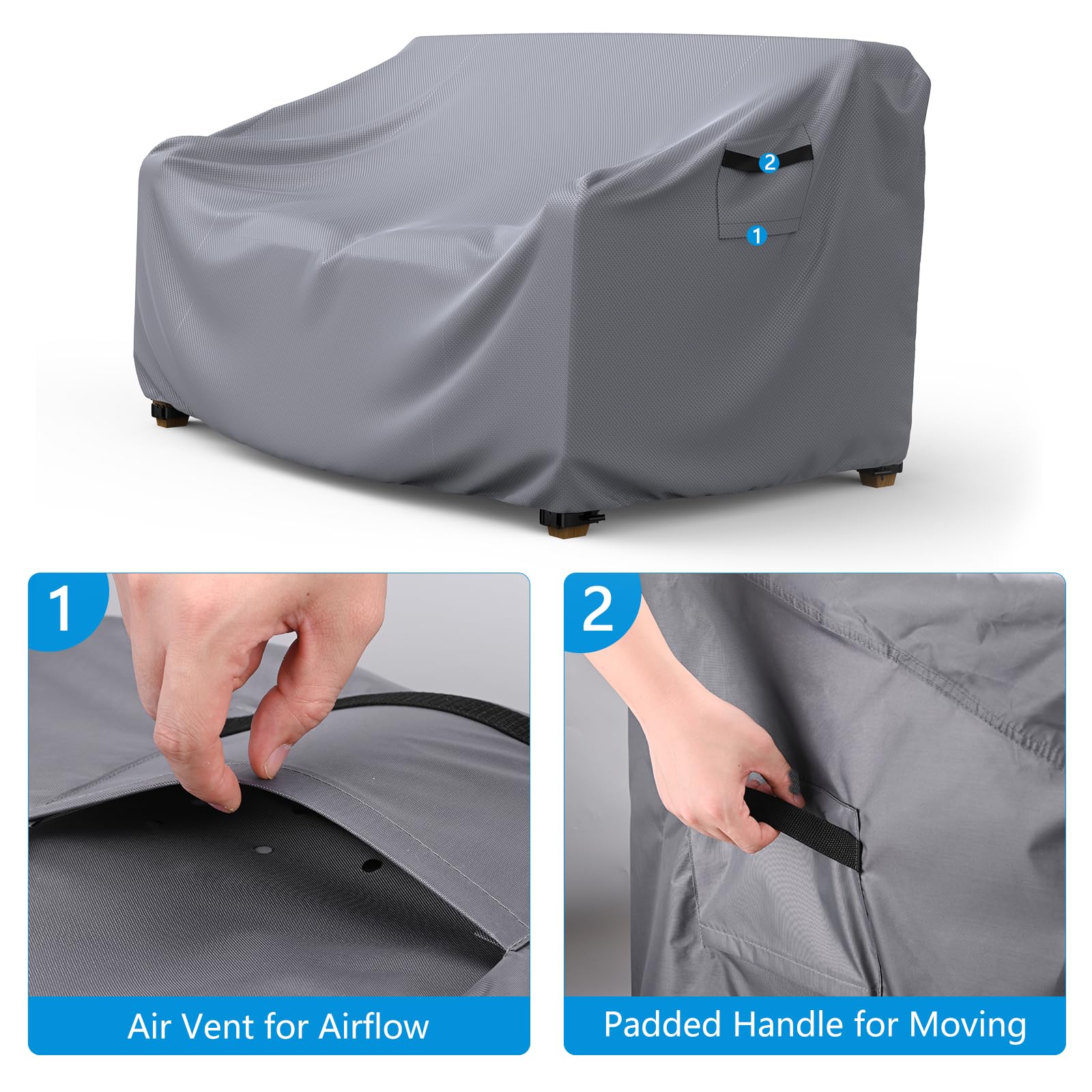 Mrrihand padded handles and click-close straps for easy fitting