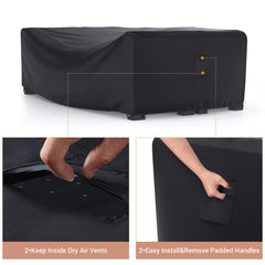 Mrrihand air vent detail promoting airflow to reduce condensation and keep furniture dry